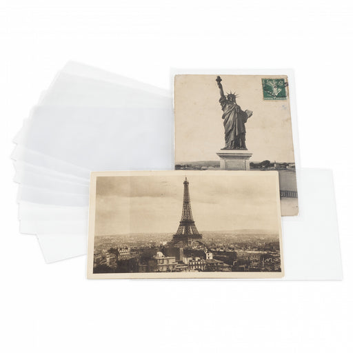 PROTECTIVE SLEEVES FOR POSTCARDS UP TO 145 X 95 MM, PP, PACK OF 200 image 0