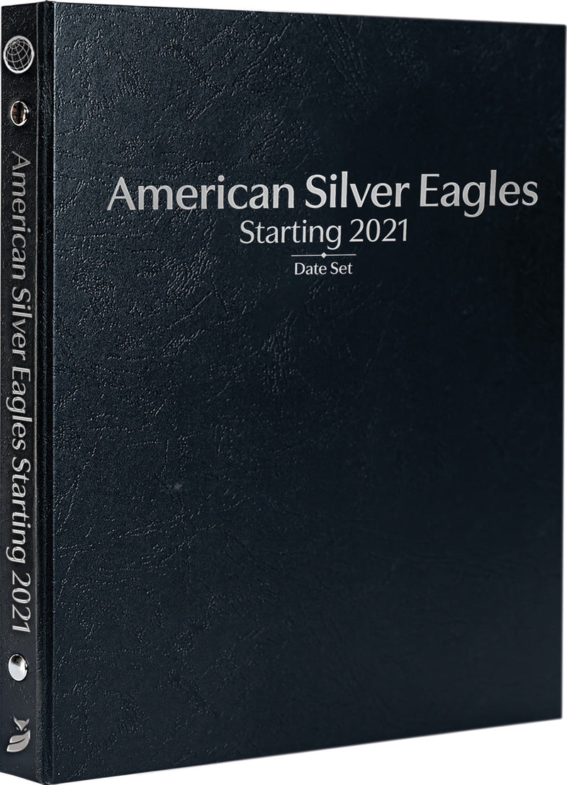 Whitman Prestige Coin Albums - AMERICAN SILVER EAGLES 2021 AND ON BLACK image