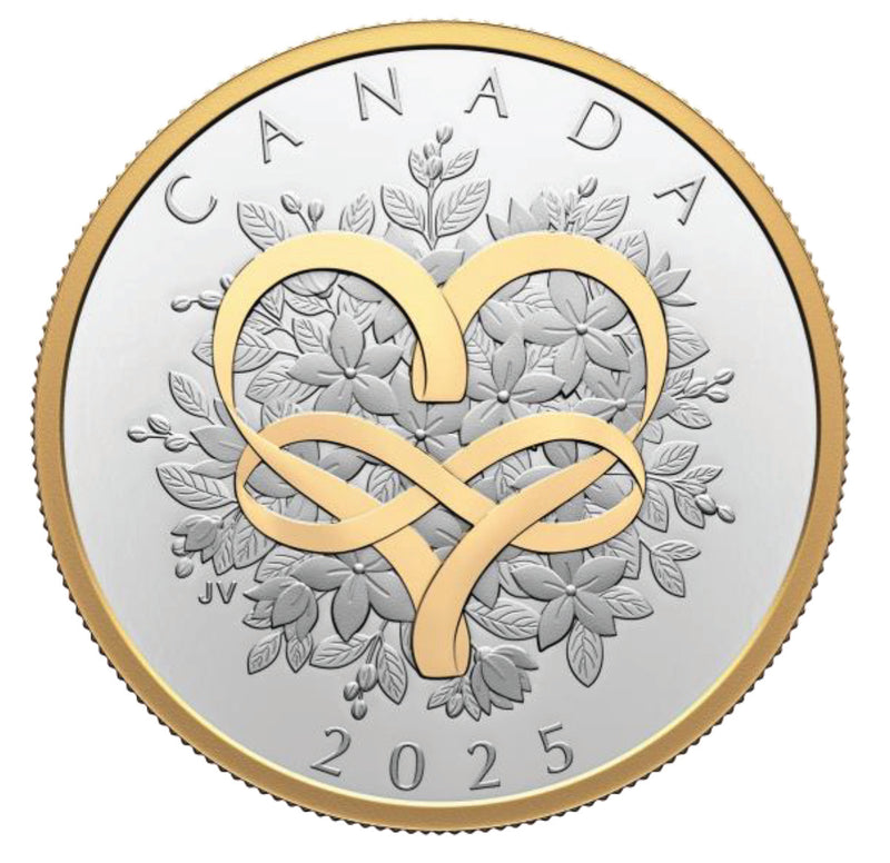 2025 $20 FINE SILVER COIN - CELEBRATE LOVE image 0