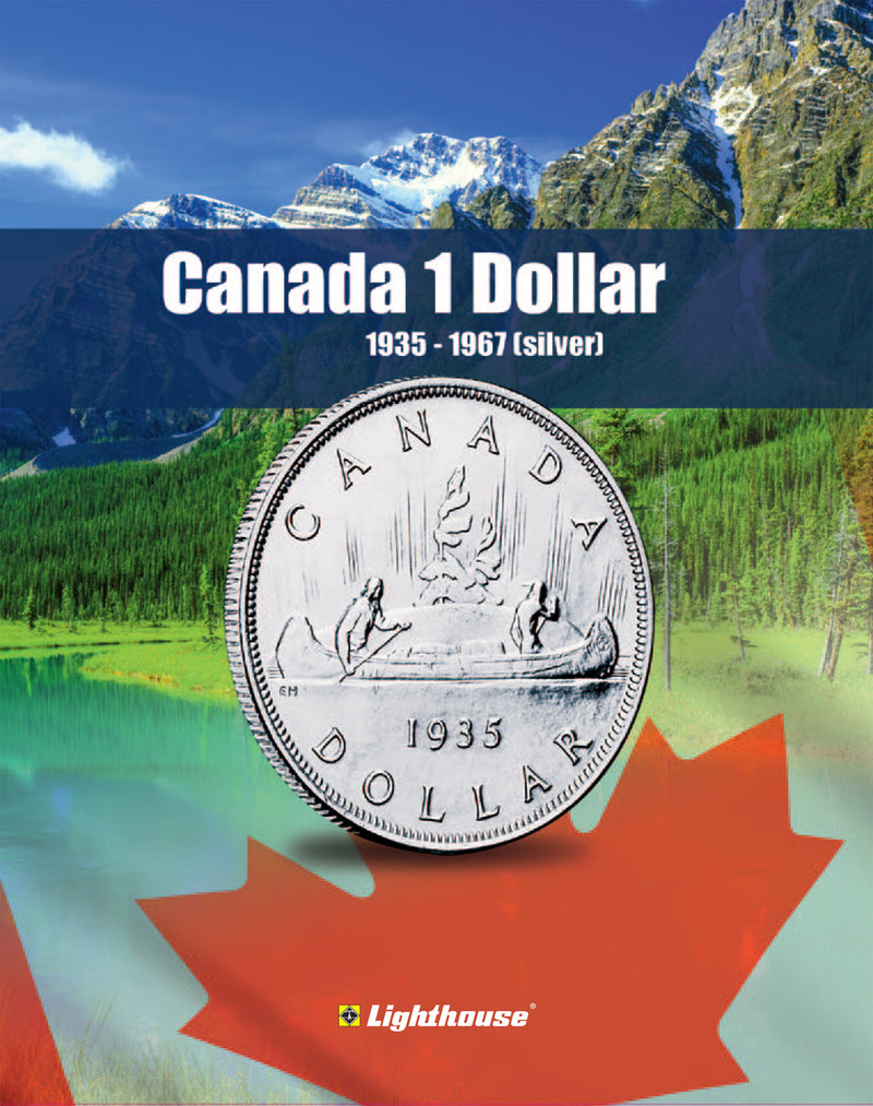 Sharp! LIGHTHOUSE VISTA COIN ALBUMS. - VISTA Coin Book Canada 1 Dollar Vol. 1 (1935-1967) image