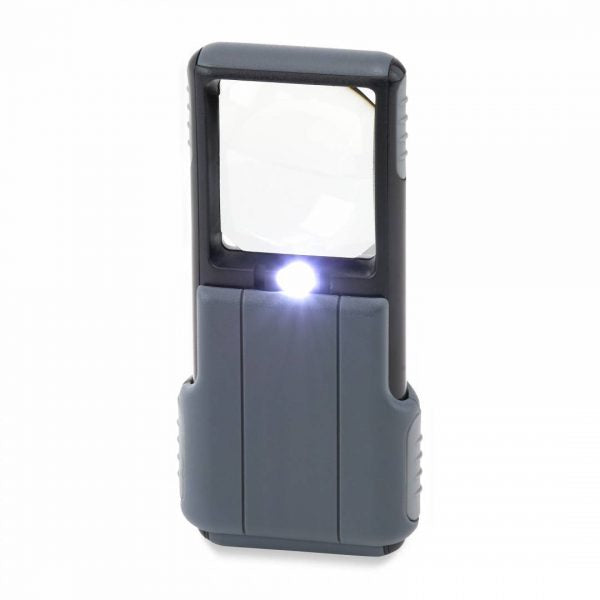 PO-55, MiniBrite™ pocket magnifier - a compact, 5x power, slide-out magnifier with a protective plastic sleeve image 6