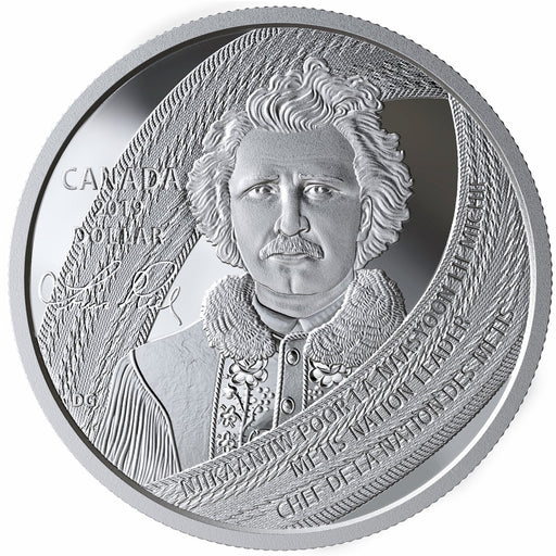 2019 Special Edition Proof Dollar - Louis Riel: Father of Manitoba image 0