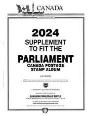 PARLIAMENT CANADA POSTAGE STAMP ALBUM - 2024 PARLIAMENT SUPPLEMENT image