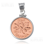 Screw-Top Coin Bezels: Perfect Fit for Your Coins - 1-Cent Plain image