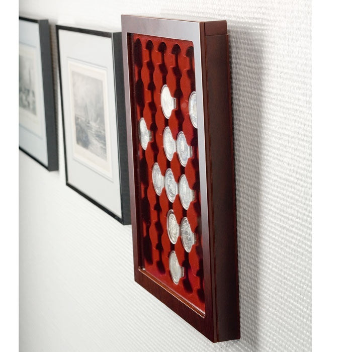 LOUVRE Coin Showcases with BLACK trays (not red as pictured) image 1