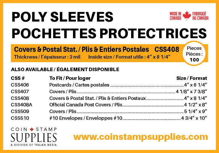 POLY SLEEVES FOR COVERS &amp; POSTCARDS - 3 MIL - 408 image