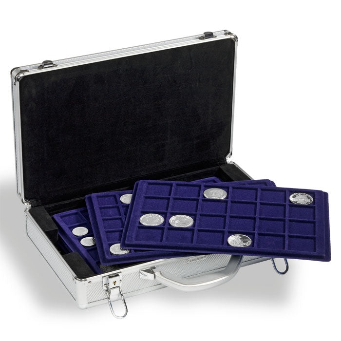 CARGO L6 Coin Case for 251 coins, Alu-Design, including 6 coin trays image 0