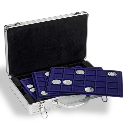 CARGO L6 Coin Case for 251 coins, Alu-Design, including 6 coin trays image 0