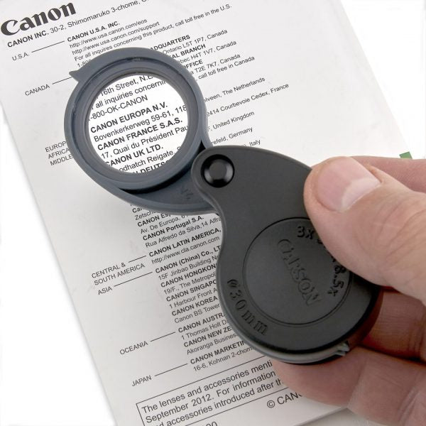 TV-36, TriView™ magnifier - compact folding loupe magnifier with 3x-8.5x magnification image 2
