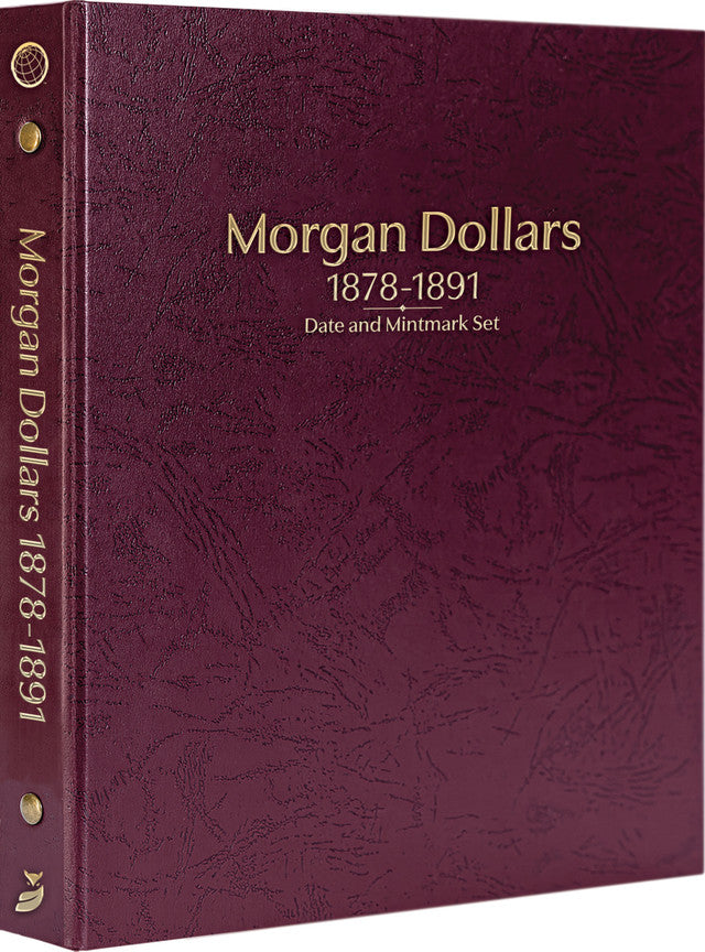 Whitman Prestige Coin Albums - MORGAN DOLLARS 1878-1891 BURGUNDY image