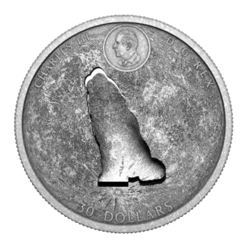 2024 $30 FINE SILVER COIN - THE HOWLING WOLF image 1