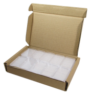 CAPSULES, TUBES, SLEEVES AND DISPLAY CASES FOR SILVER BARS - BOX OF 25 CAPSULES image