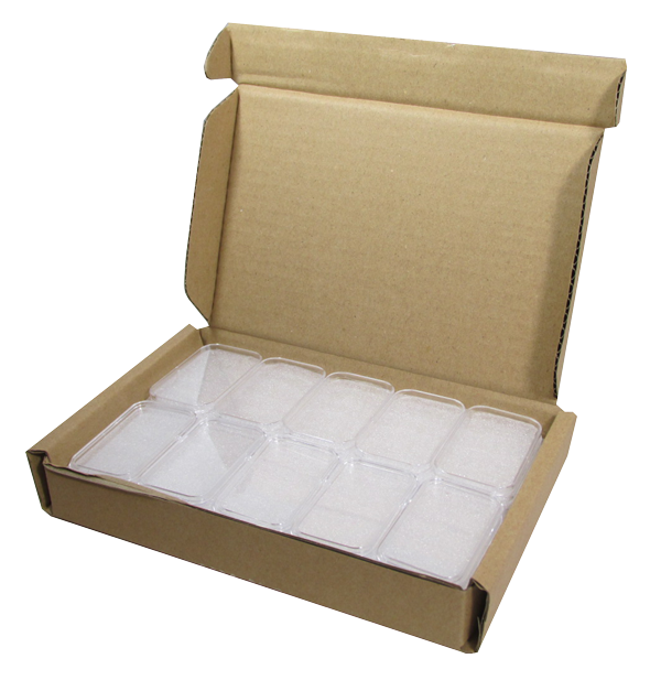 CAPSULES, TUBES, SLEEVES AND DISPLAY CASES FOR SILVER BARS - BOX OF 25 CAPSULES image