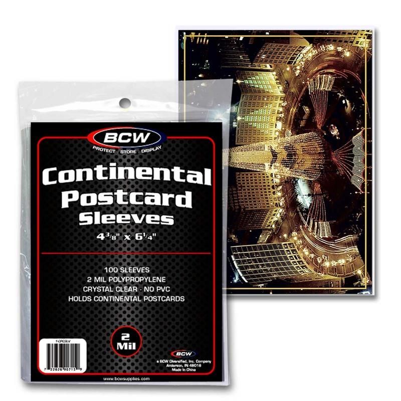Continental Postcard Sleeves image 0