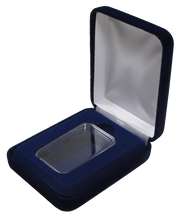 CAPSULES, TUBES, SLEEVES AND DISPLAY CASES FOR SILVER BARS - VELVET COIN CAPSULE BOX image
