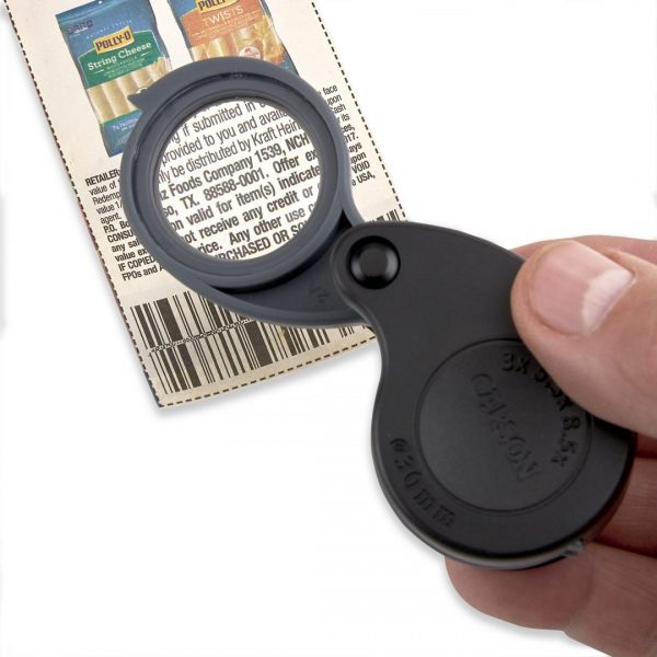 TV-36, TriView™ magnifier - compact folding loupe magnifier with 3x-8.5x magnification image 3