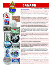 CANADA, ONTARIO AND QUEBEC GRANDE ALBUMS WITH 'EXCLUSIVE' BONUS FACT SHEET IN ENGLISH OR FRENCH - CANADA FACT SHEET FRENCH image