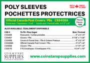 POLY SLEEVES FOR COVERS &amp; POSTCARDS - 3 MIL - 408A image