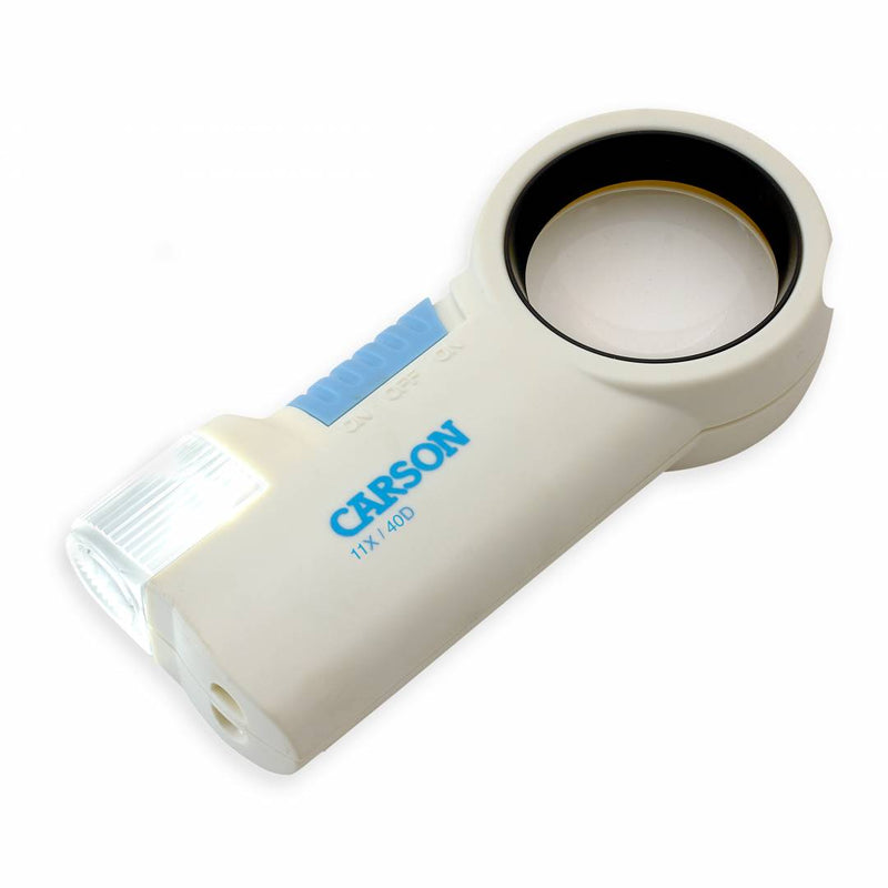 CARSON PRO CP-40 MagniFlash™ magnifier - 11x aspheric, LED lighted magnifier/flashlight image 0