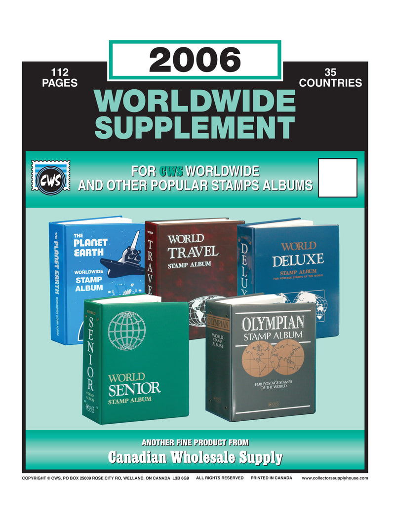 CWS WORLDWIDE SUPPLEMENTS – MADE IN CANADA FOR COLLECTORS WHO DEMAND MORE image