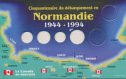 COIN CARDS - NORMANDY ANNIVERSARY SET FRENCH image