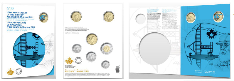 2022 $1 175th Anniversary of the Birth of Alexander Graham Bell - 2022 COMMEMORATIVE COLLECTOR KEEPSAKE CARD image