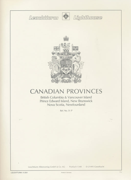 LH PREPRINTS CANADIAN PROVINCES 1851-1947 SF image 0