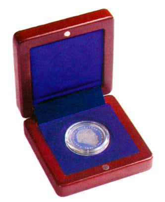 Wooden Coin Etuis for 1 coin up to 41 mm Ø image 0