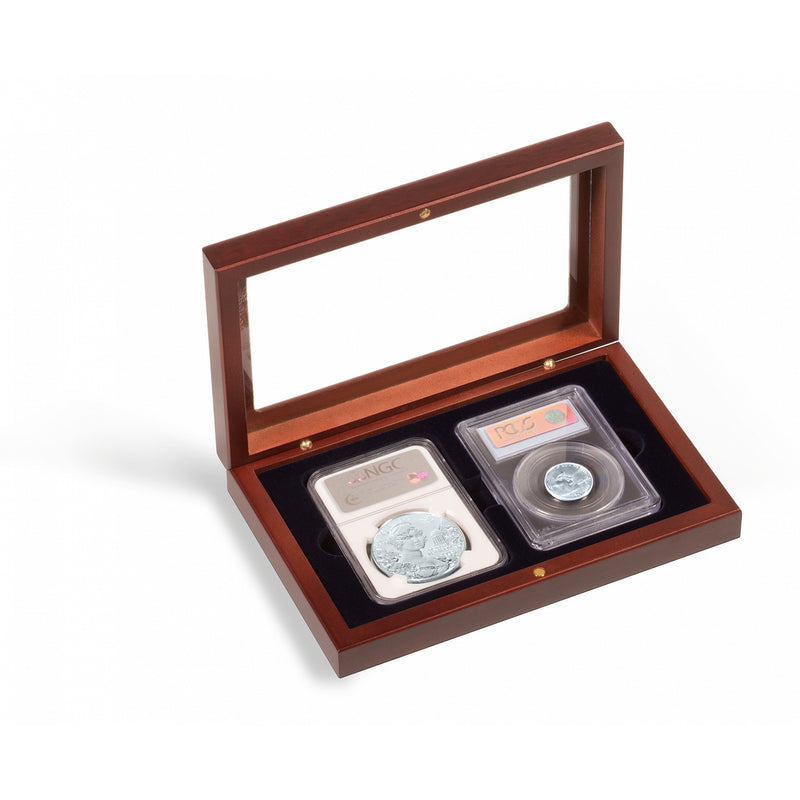 VOLTERRA COIN CASES FOR CERTIFIED COIN HOLDERS (SLABS) - For 2 slabs image
