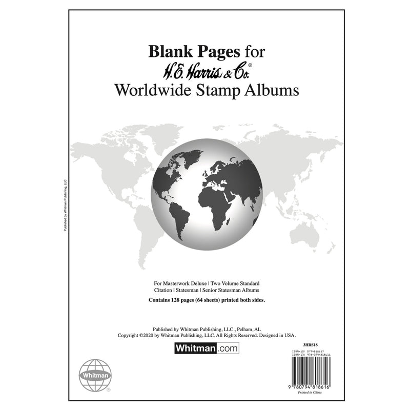 Harris Blank Pages for Canada, U.S. and W.W. pages image 1