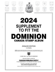 DOMINION CANADA STAMP ALBUM - 2024 DOMINION ENGLISH SUPPLEMENT image