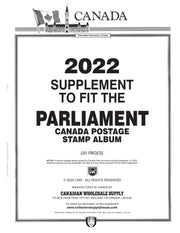 PARLIAMENT CANADA POSTAGE STAMP ALBUM - 2022 PARLIAMENT SUPPLEMENT image