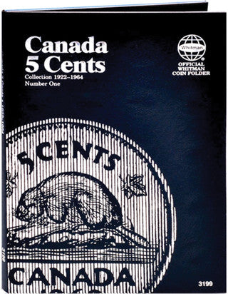 WHITMAN CANADIAN COIN FOLDERS - 5 CENTS NO. 1 image