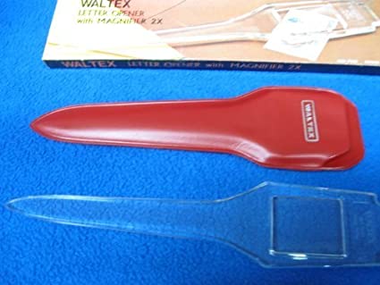 WALTEX LETTER OPENER WITH MAGNIFIER image 0