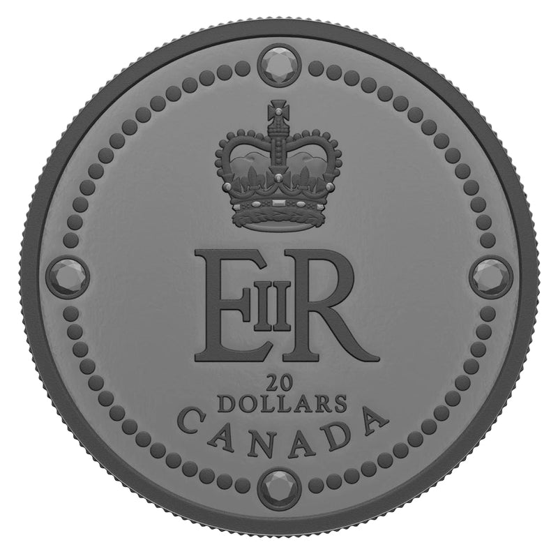 2022 $20 FINE SILVER COIN - QUEEN ELIZABETH II'S ROYAL CYPHER image 0