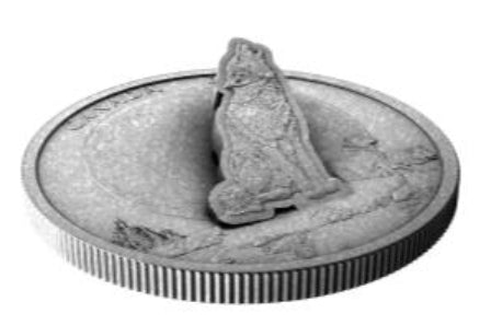 2024 $30 FINE SILVER COIN - THE HOWLING WOLF image 3