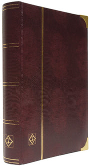 "COMFORT DELUXE" Stockbooks - COMFORT DELUXE S64 - BLACK CARDBOARD - SIZE A4* - 64 PAGES - DLH** BINDING - BURGUNDY COVER image
