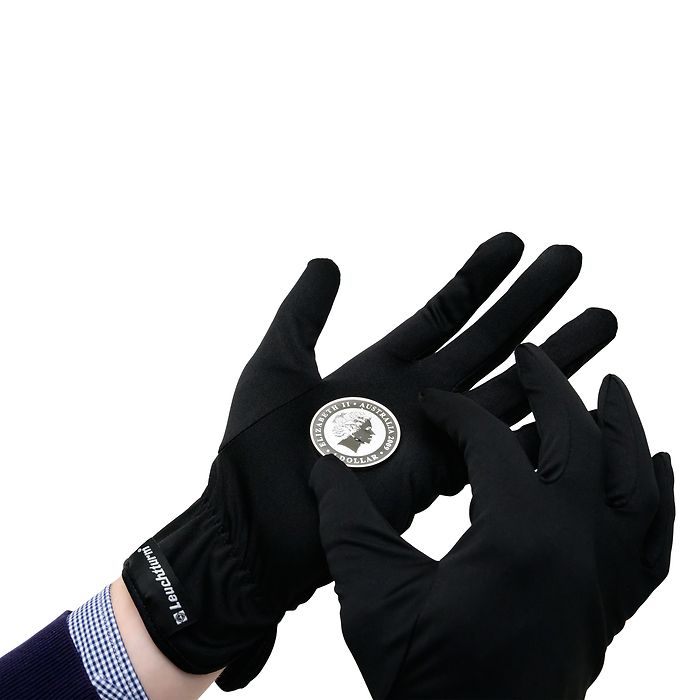Coin gloves made of microfibre black image 1