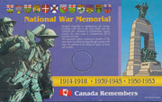 COIN CARDS - NATIONAL WAR MEMORIAL SINGLE image