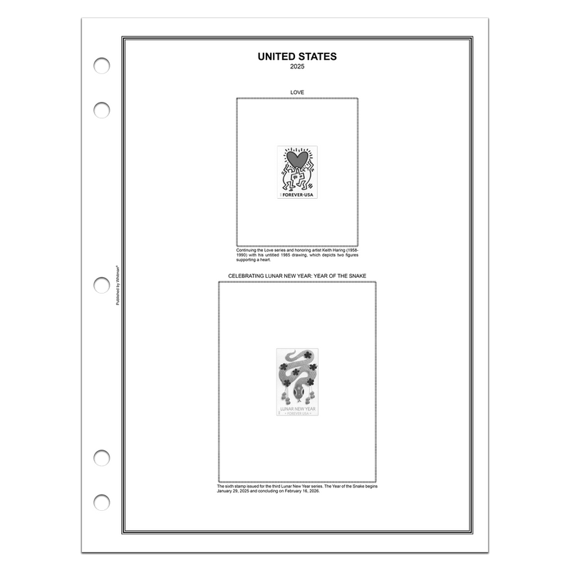 U.S. Liberty and U.S. Plate Block supplements for H.E. Harris albums.