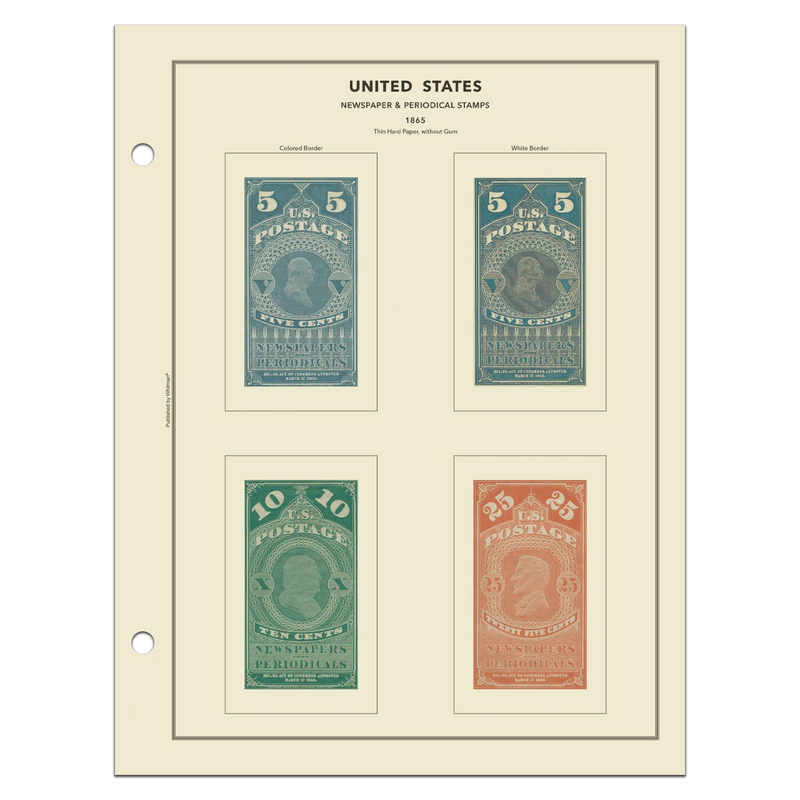 United States Classic Stamp Album Pages Only — 1845-2000