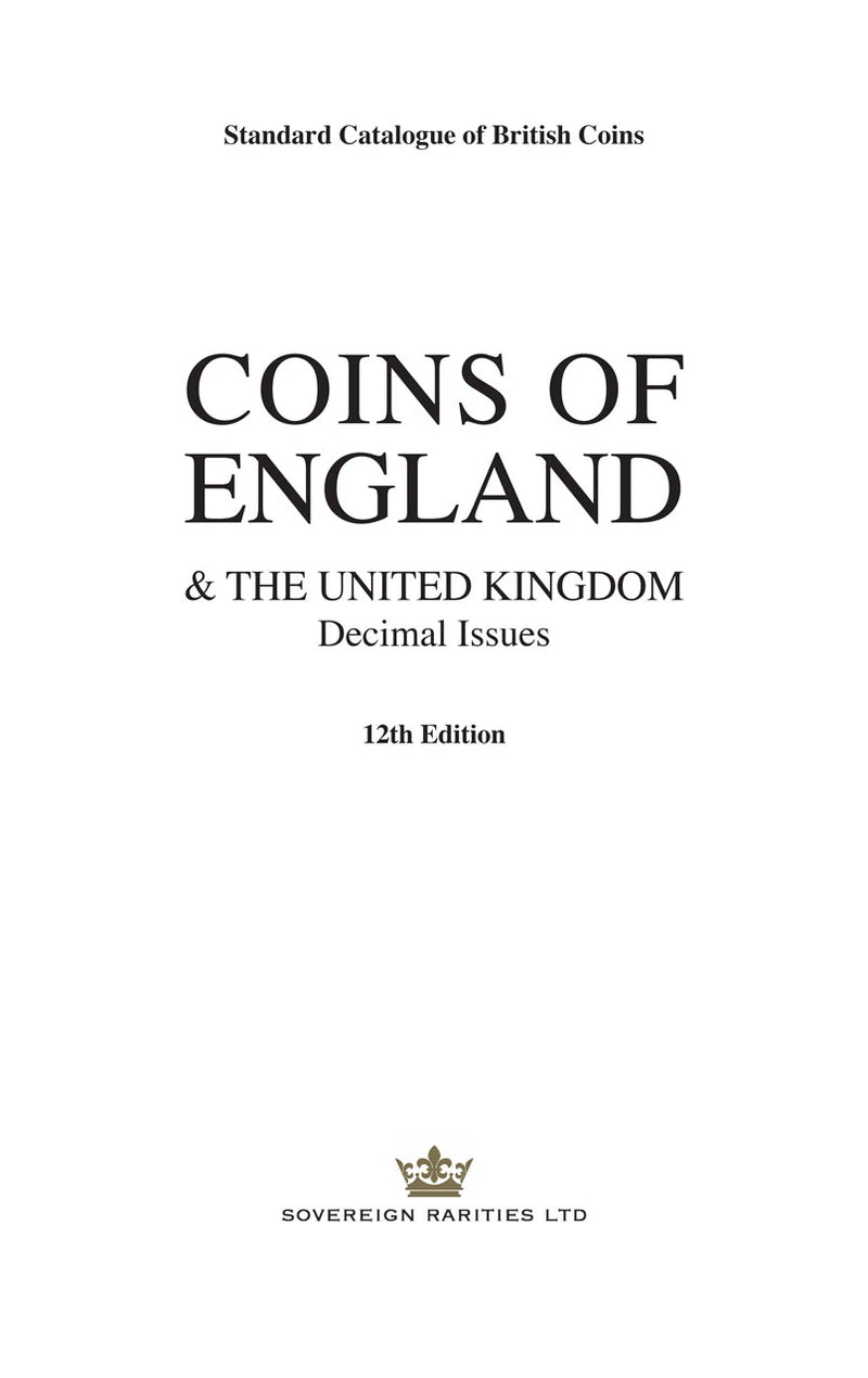 2026 Coins of England & The United Kingdom