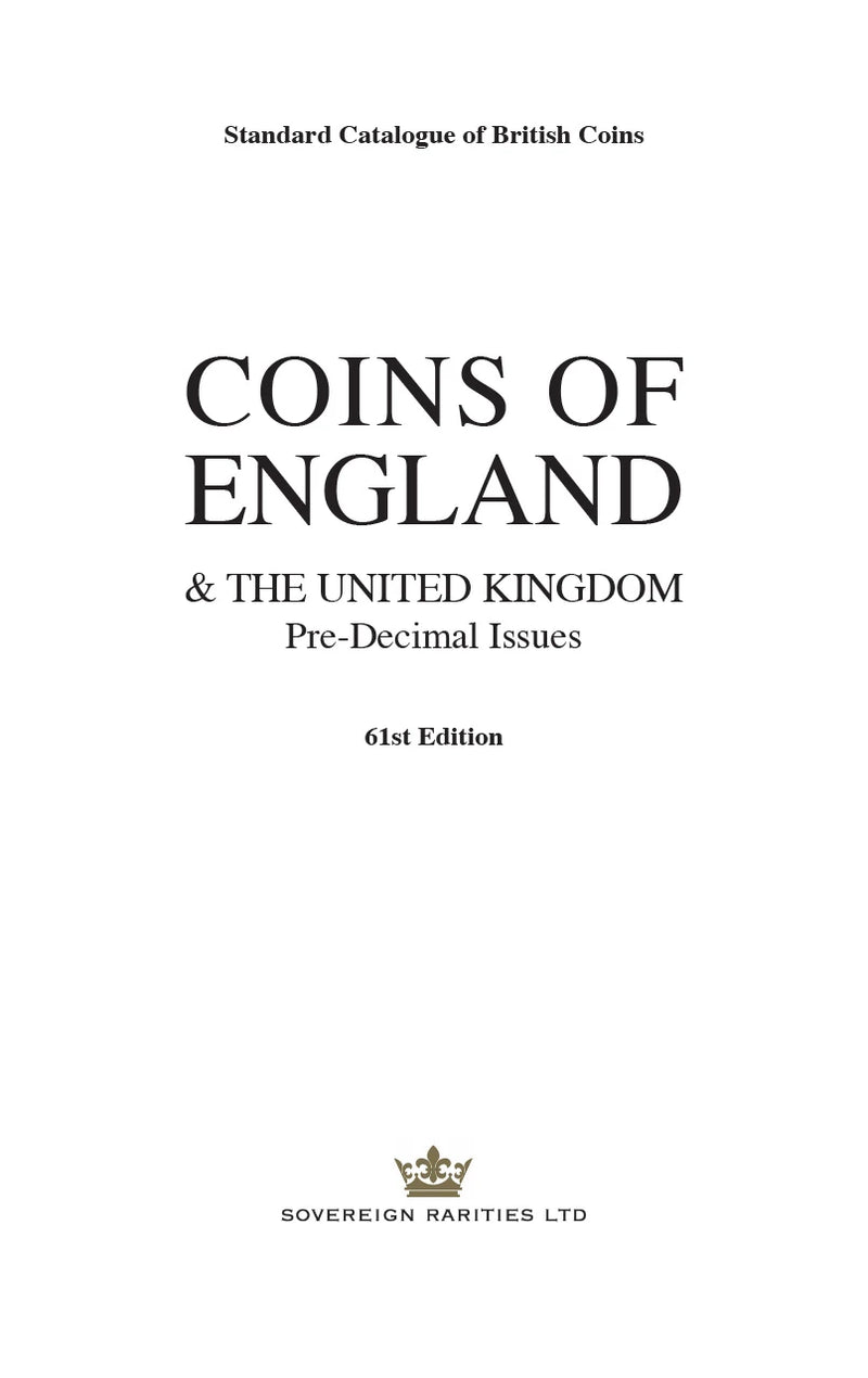 2026 Coins of England & The United Kingdom