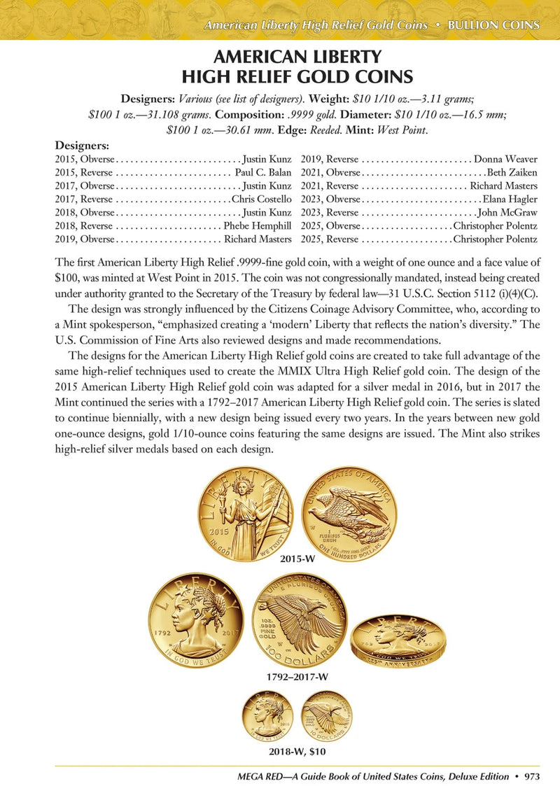 MEGA RED 10th edition US Coins -- Limited edition hardcover, and softcover