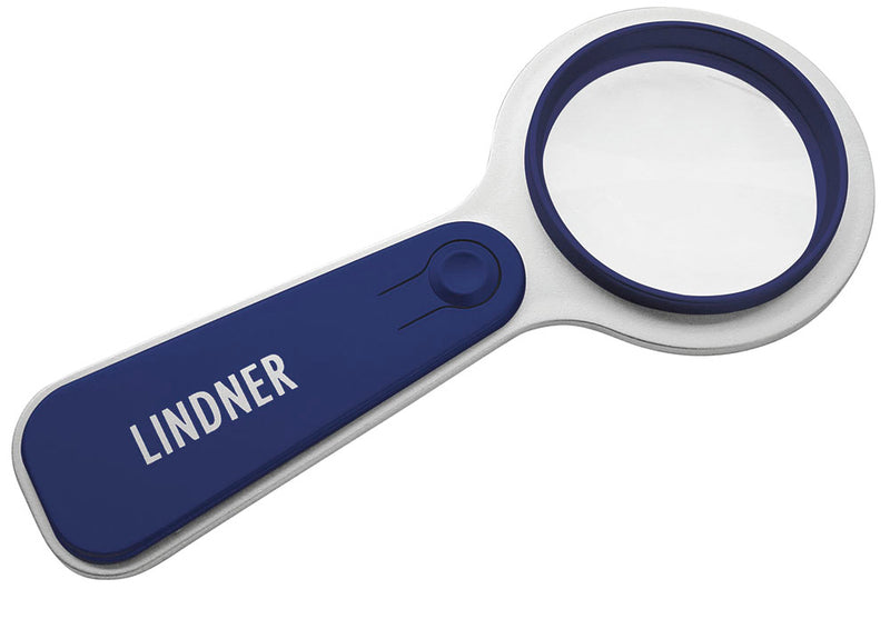 Lindner LED Illuminated Magnifier – 5x, Blue