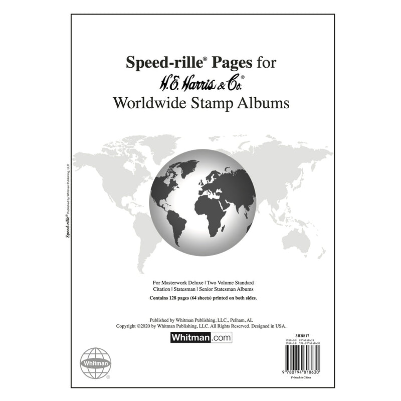 Speed-rille Pages for Canada, U.S. and WW Stamp Albums image 1