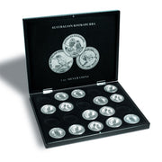Volterra UNO de Luxe presentation case for 20 Kookaburra silver coins in capsules, black image 0