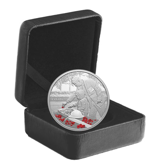 2023 $20 FINE SILVER COIN - REMEMBRANCE DAY image 2