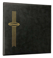 SUPERSAFE 20 Pocket Pages (Archival) - Oversized 9.5x11 - King Size Black Binder image