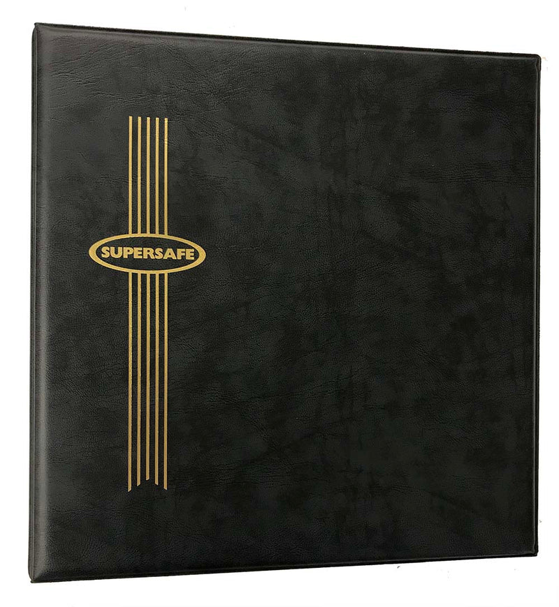 SUPERSAFE 20 Pocket Pages (Archival) - Oversized 9.5x11 - King Size Black Binder image
